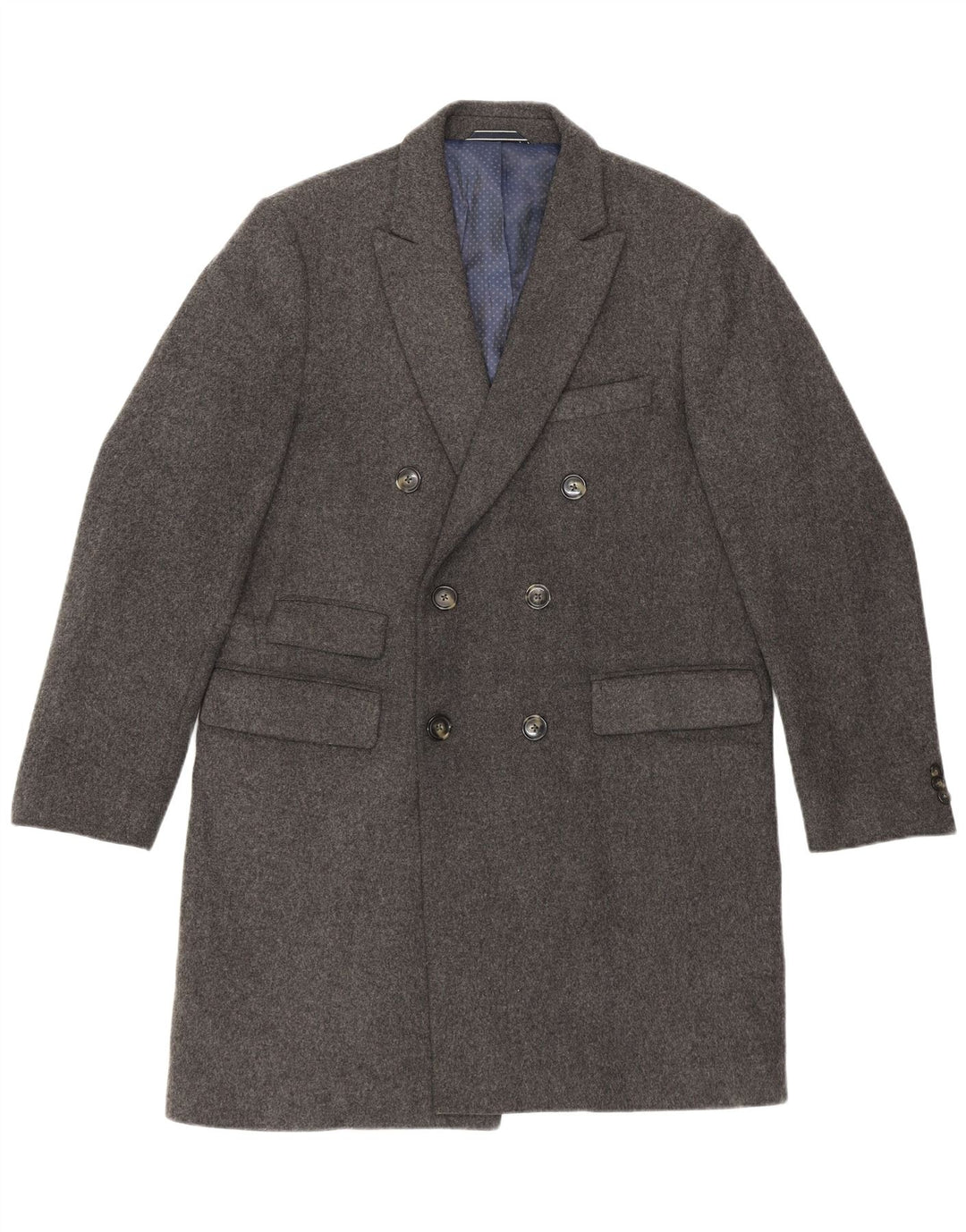 Gant Manteau Double Boutonnage Homme UK 40 Large Gris Laine