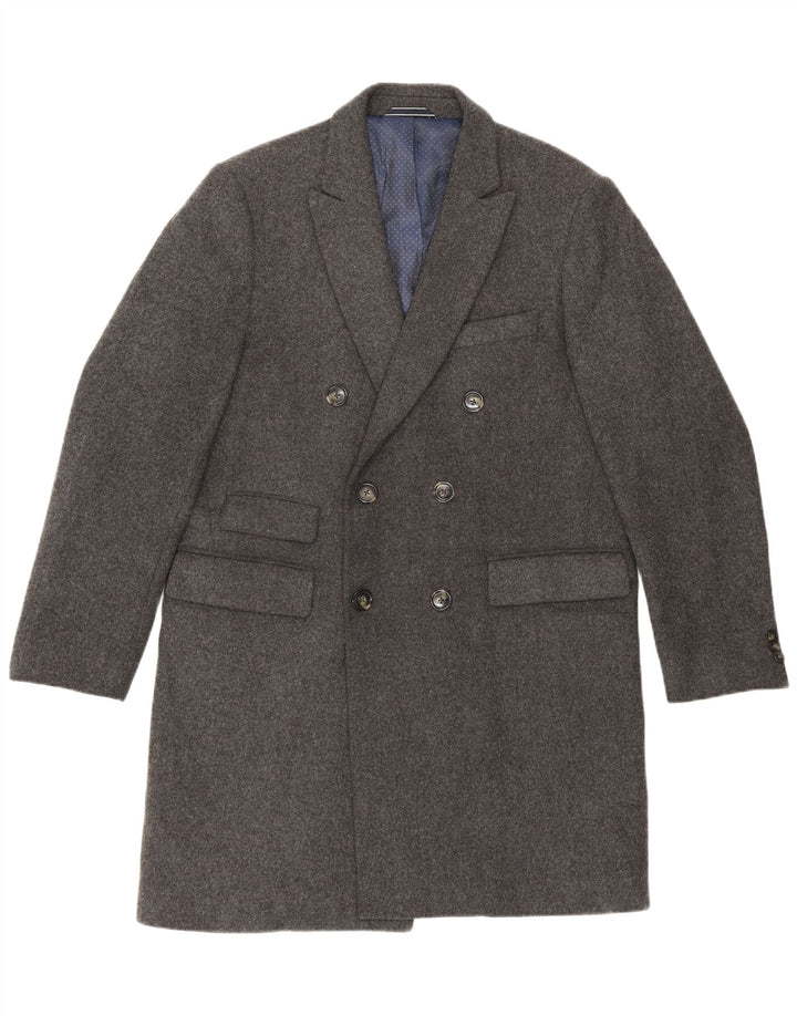 Gant Manteau Double Boutonnage Homme UK 40 Large Gris Laine