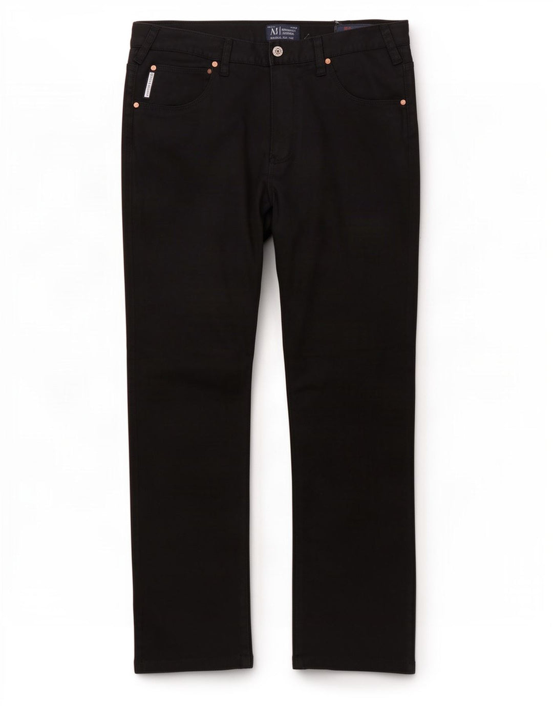 Armani Pantalon décontracté régulier pour homme W33 L27 Coton noir