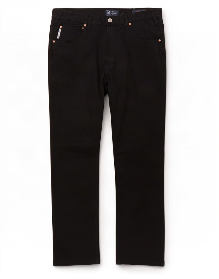 Armani Pantalon décontracté régulier pour homme W33 L27 Coton noir
