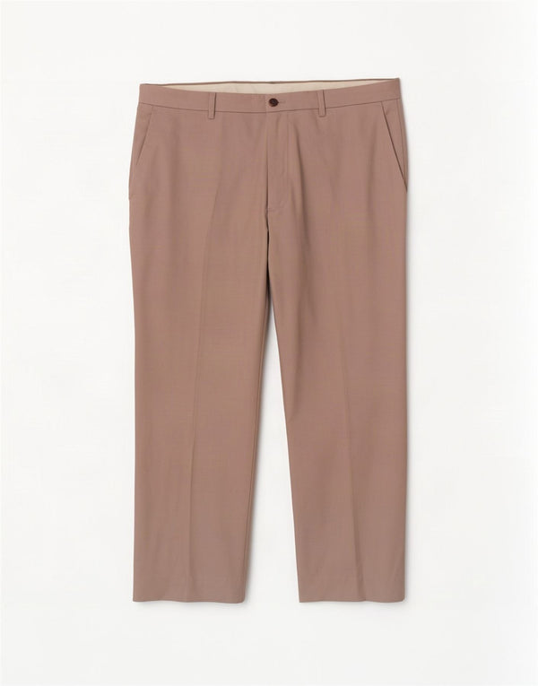 Marks & Spencer Pantalon chino court droit coupe ajustée pour homme W40 L25 Gris