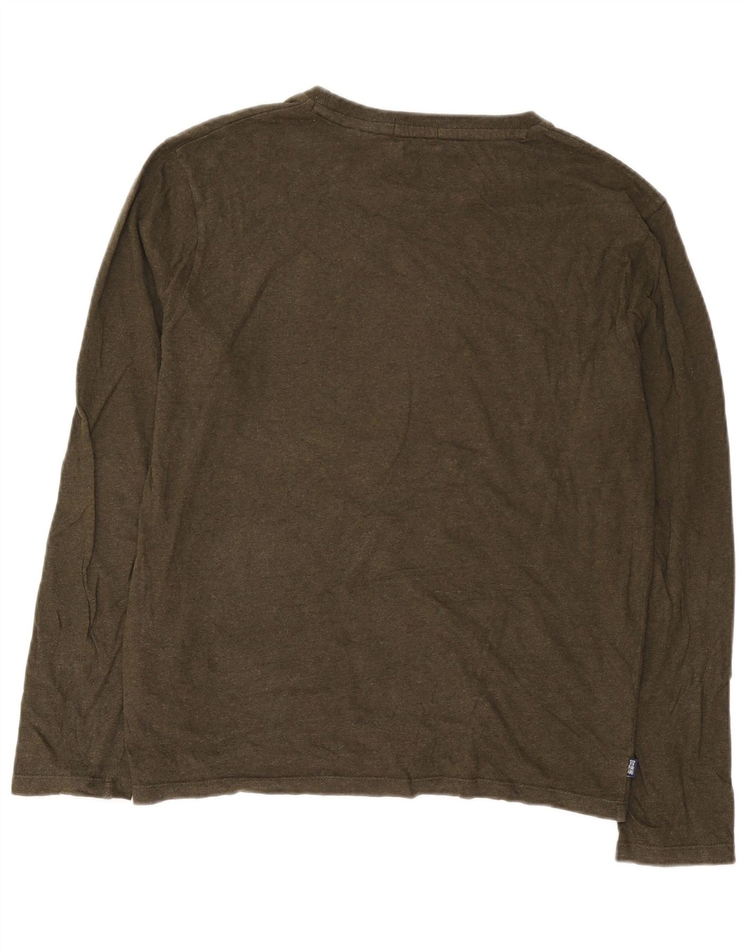 Superdry Homme Top Manches Longues XL Kaki Coton