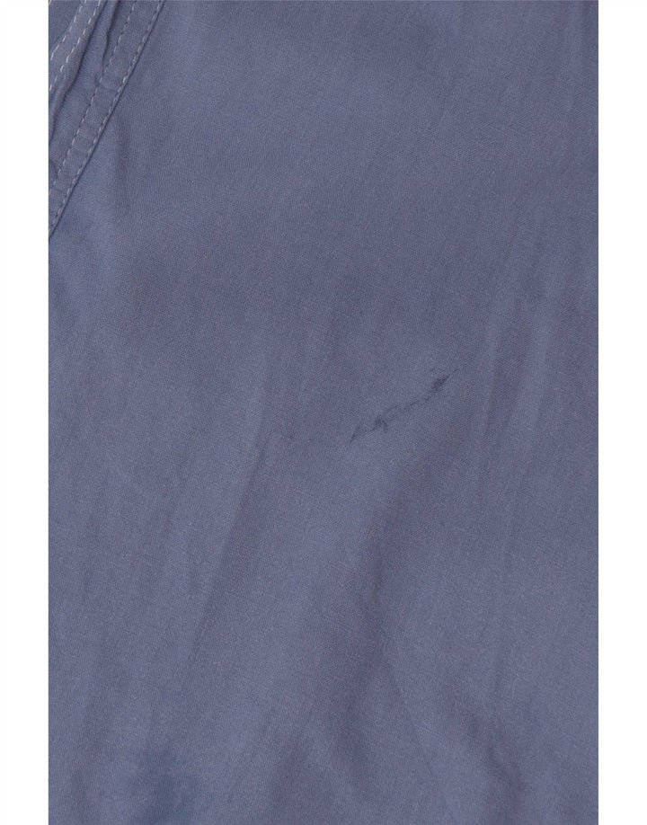 POP 84 Chemise Homme Large Bleu Marine Coton