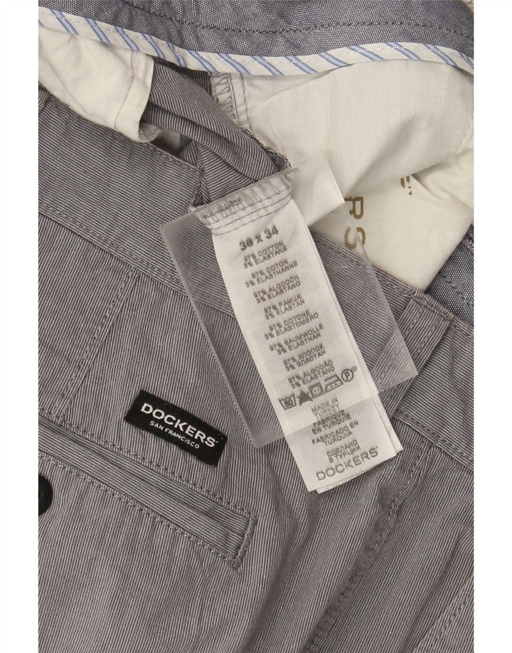 Dockers Pantalon Chino Extra Sim Fit Homme W36 L34 Gris Coton