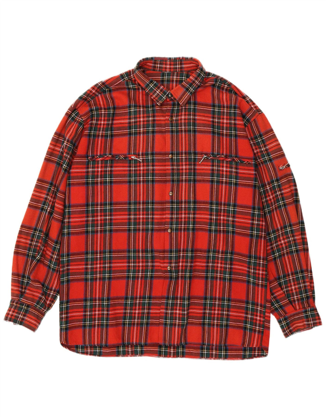 chemise en flanelle homme vintage XL Plaid rouge