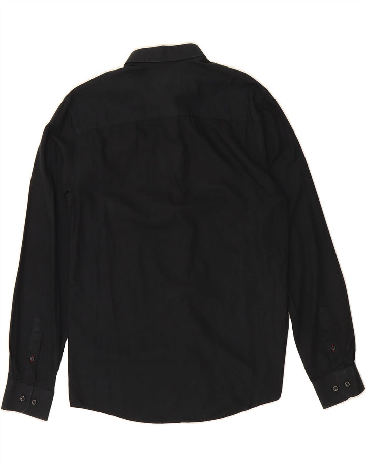 JACK & JONES Mens Premium Shirt Large Black Cotton Vintage Jack & Jones and Second-Hand Jack & Jones from Messina Hembry 