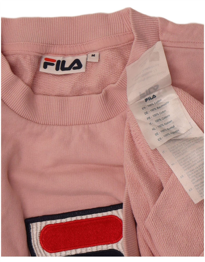 Fila Sweat-shirt graphique pour femme UK 14 Coton rose moyen
