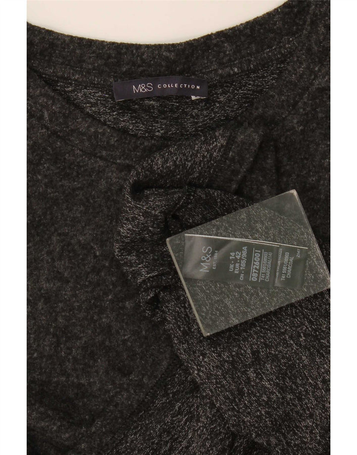 Marks & Spencer Haut à manches longues pour femme UK 44 Large Gris Polyester