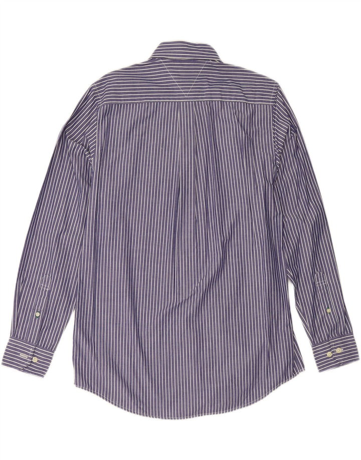 Tommy Hilfiger Chemise Homme Small Bleu Marine Rayé Coton