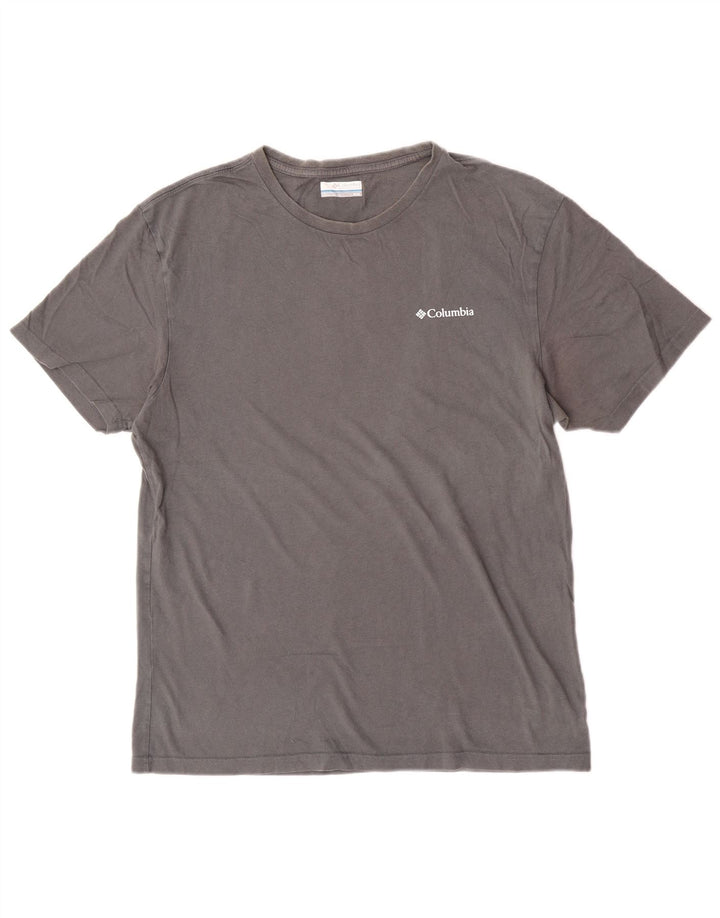 Columbia Tee-Shirt Graphique Homme Gris Moyen Coton