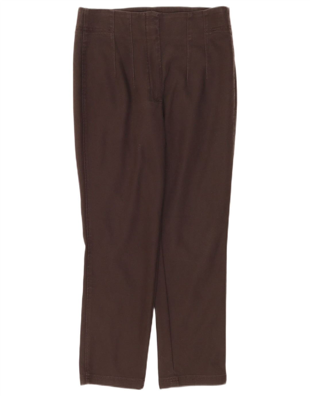 Massimo Dutti Pantalon court droit pour femme EU 40 Medium W30 L26 Marron