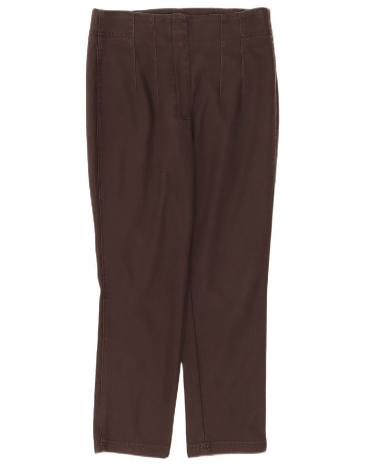 Massimo Dutti Pantalon court droit pour femme EU 40 Medium W30 L26 Marron