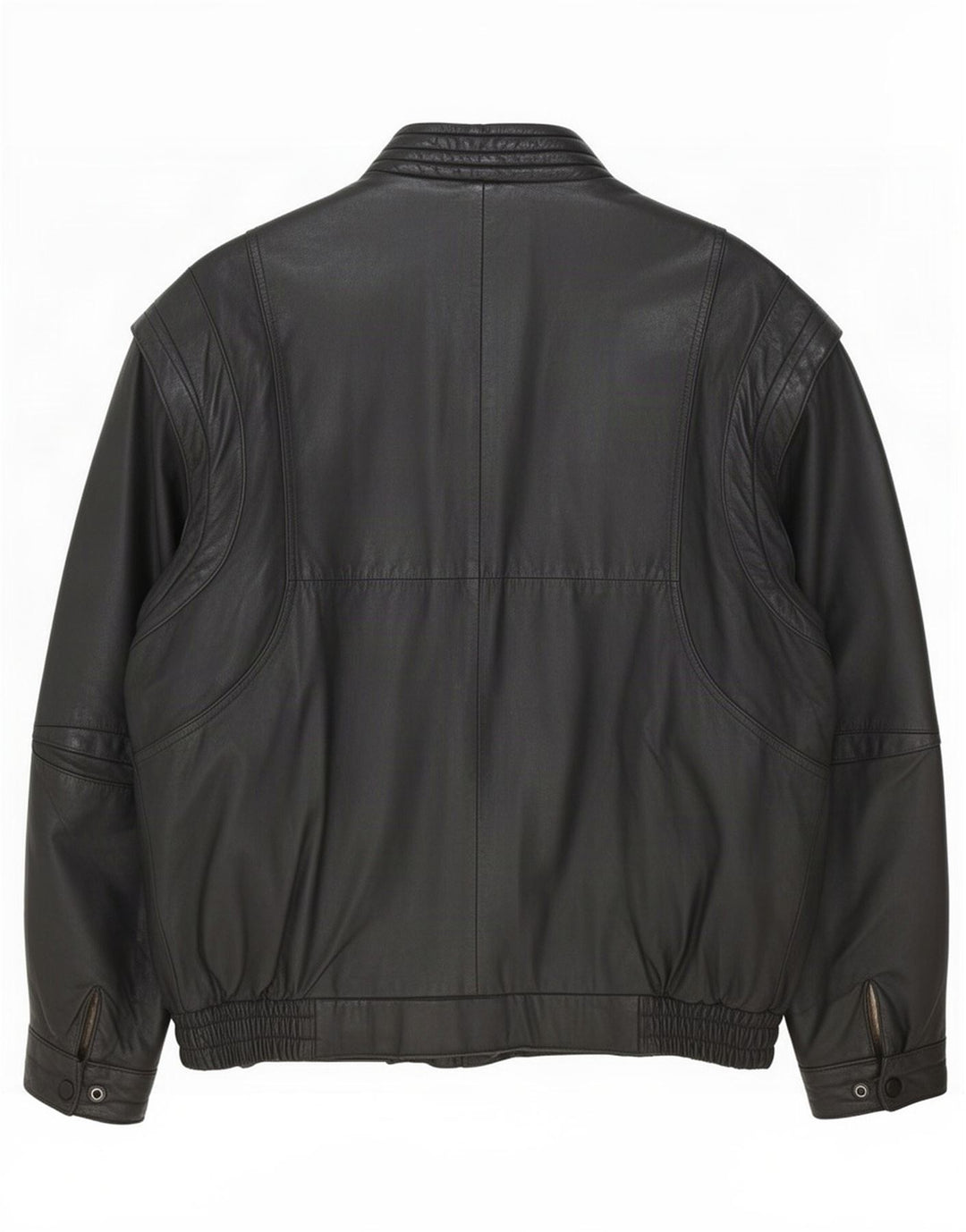 veste en cuir homme vintage UK 40 Grand Noir