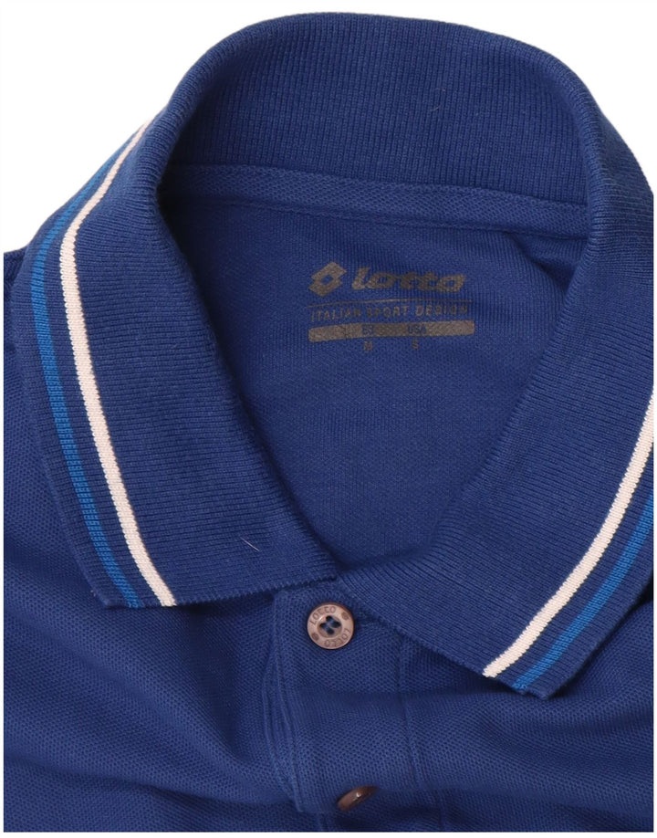 Lotto Polo Homme Bleu Moyen Coton