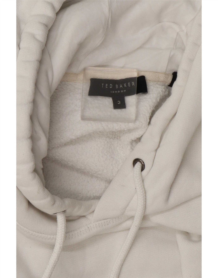 Ted Baker Pull à capuche surdimensionné pour femme Taille 3 Blanc moyen