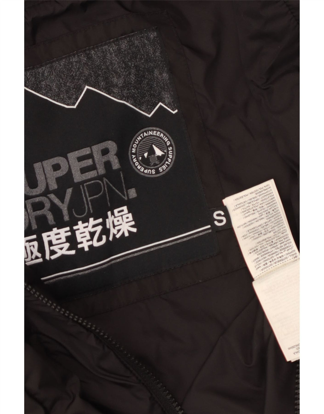 SUPERDRY Veste matelassée à capuche pour femme UK 10 Small Noir Polyester