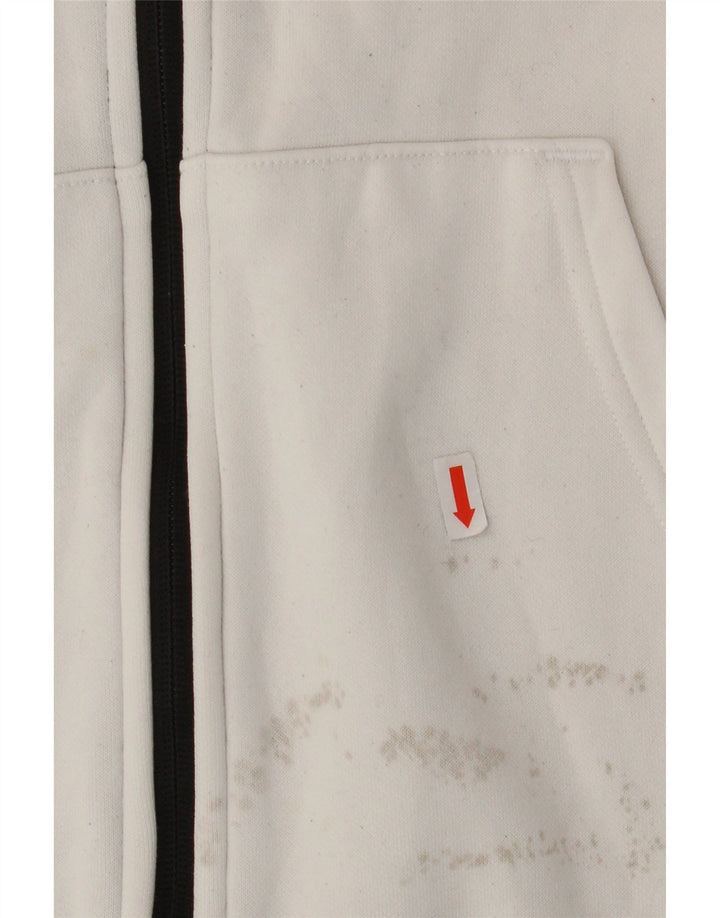 PUMA Veste de survêtement graphique pour hommes, petit, en coton color block, blanc