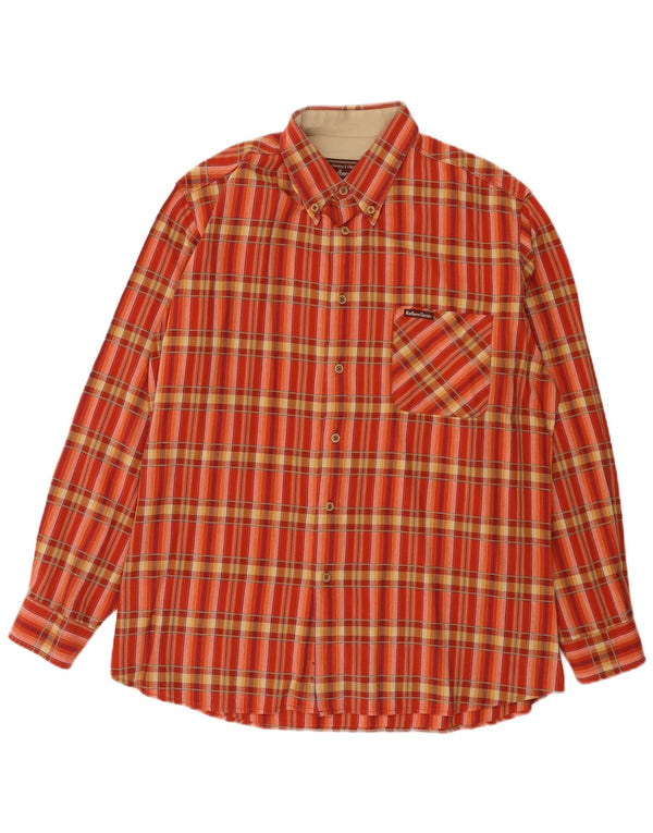 Marlboro Classics Chemise Homme XL Rouge Carreaux Coton
