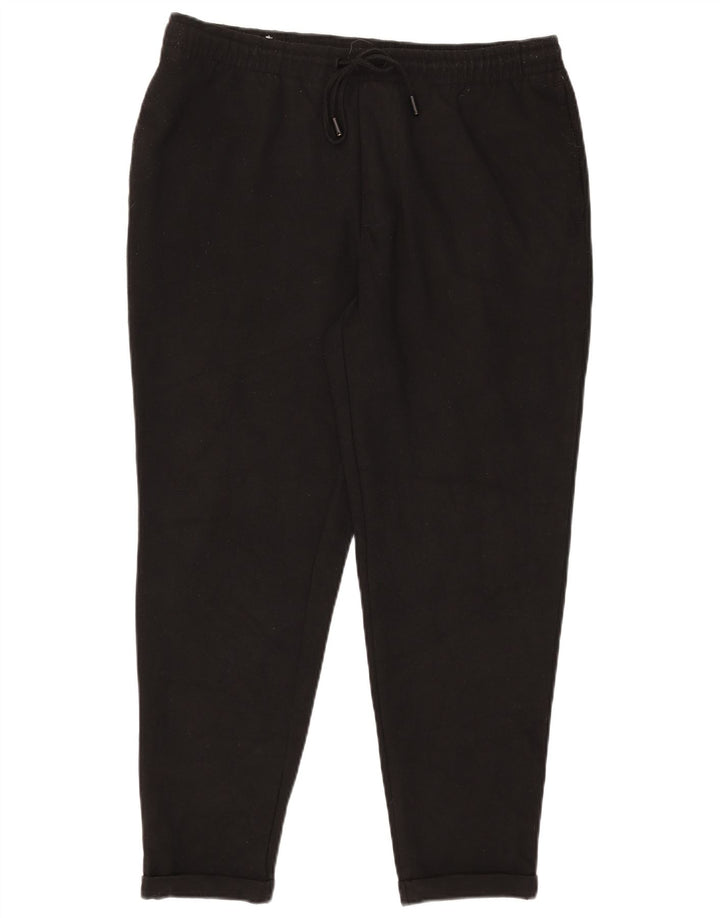 Zara Pantalon De Survêtement Homme XL Noir Polyester
