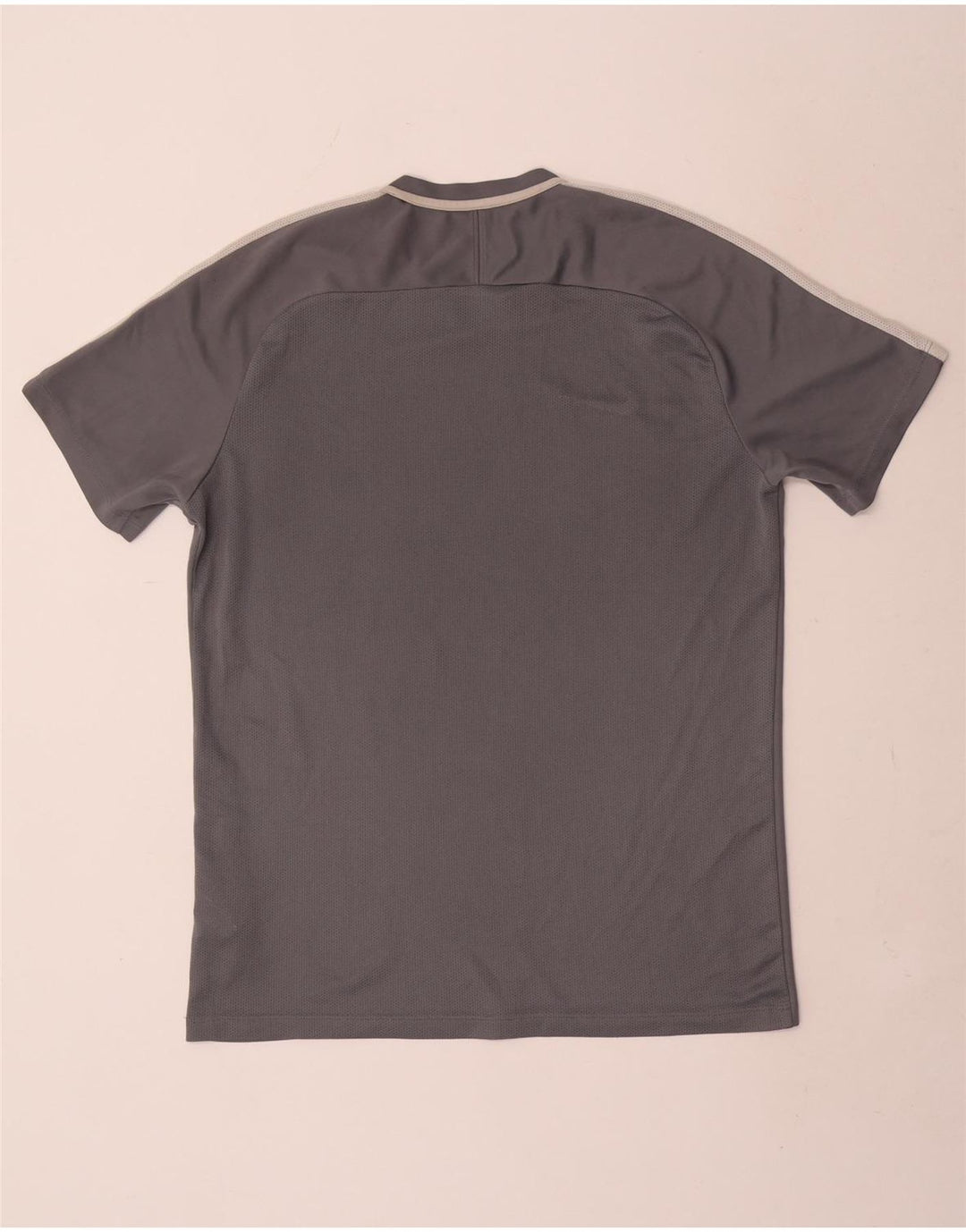 Nike Hommes Dri Fit T-Shirt Haut Large Gris Colorblock Polyester