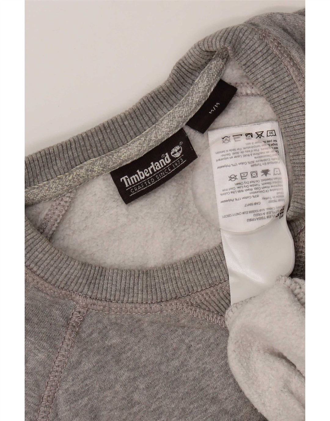 Timberland Sweat-Shirt Homme Gris Moyen Coton