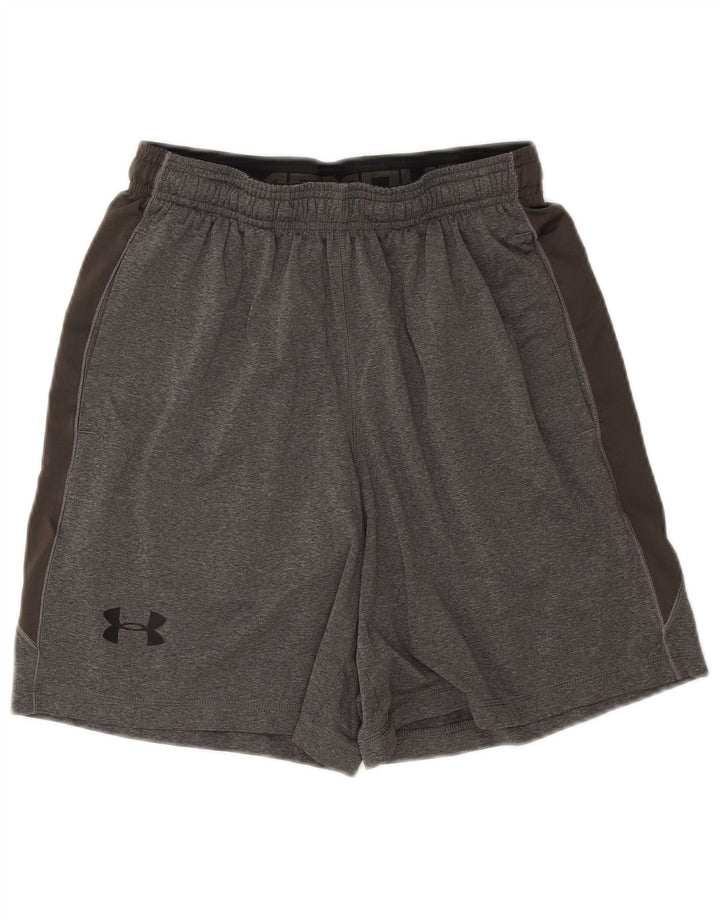 Under Armour Short de Sport Homme Gris Moyen Colourblock