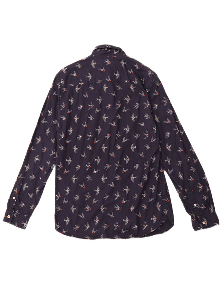 JACK & JONES Chemise Graphique Small Bleu Marine Coton Homme