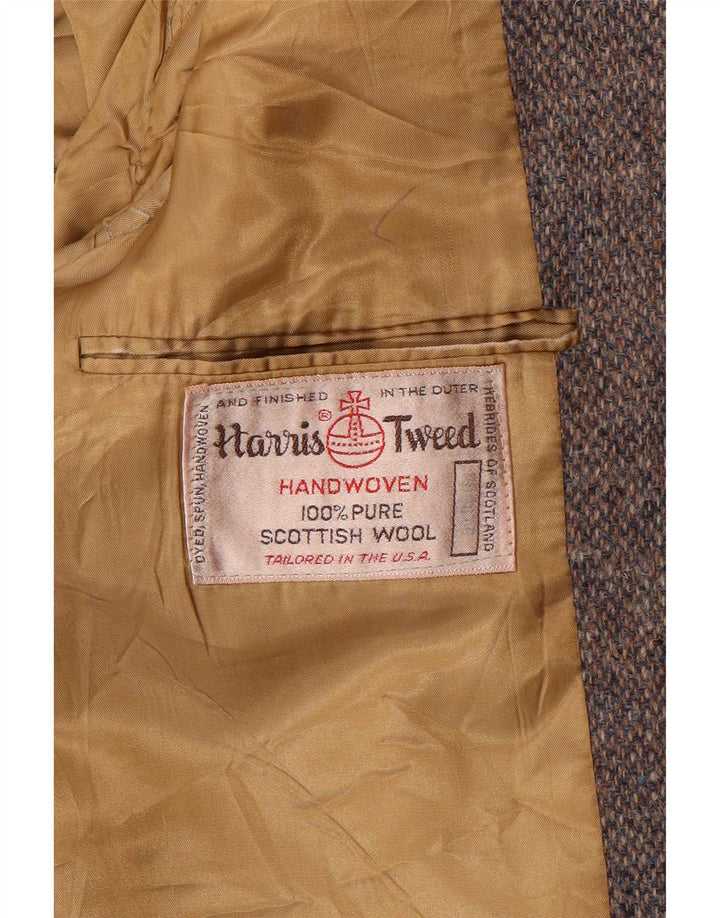 Harris Tweed Veste Blazer 2 Boutons Homme UK 38 Laine Gris Moyen
