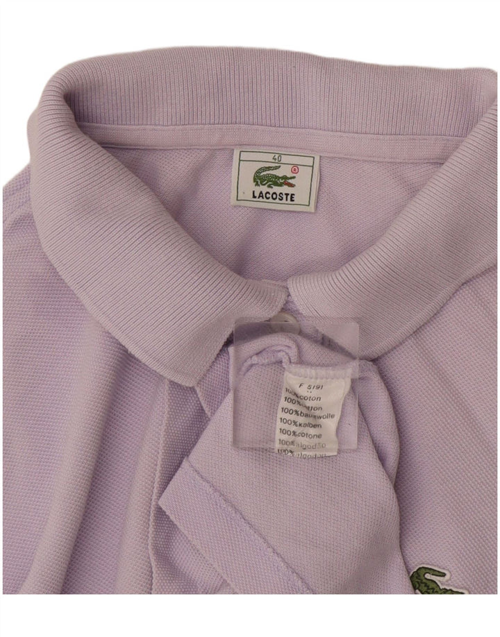 Lacoste Polo Femme Taille 40 Coton Violet Moyen