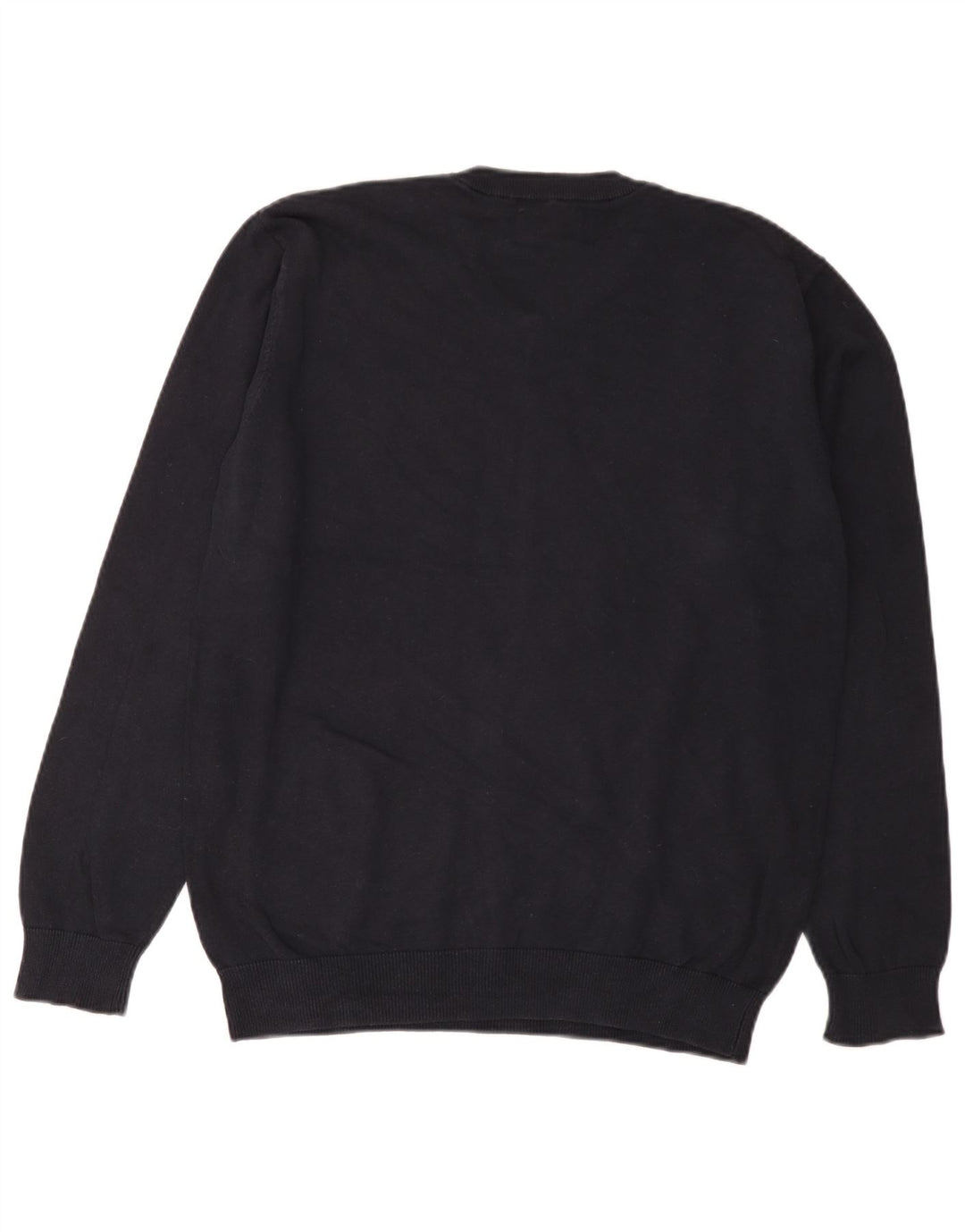 Pierre Cardin Pull Col V Homme Bleu Marine Moyen Coton