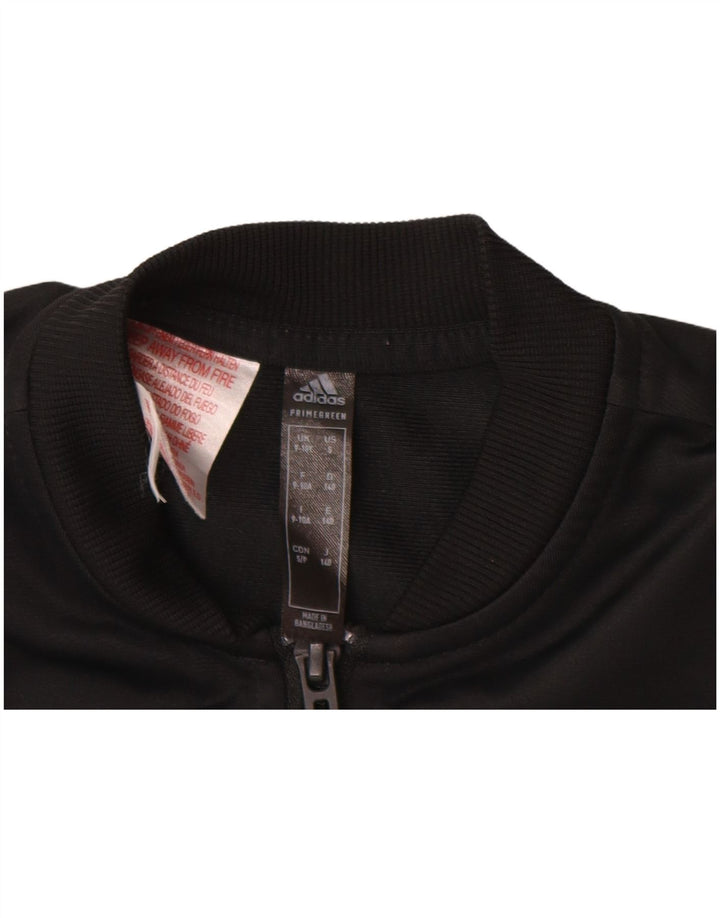 ADIDAS Veste de survêtement Primegreen Fille 9-10 ans Noir Polyester
