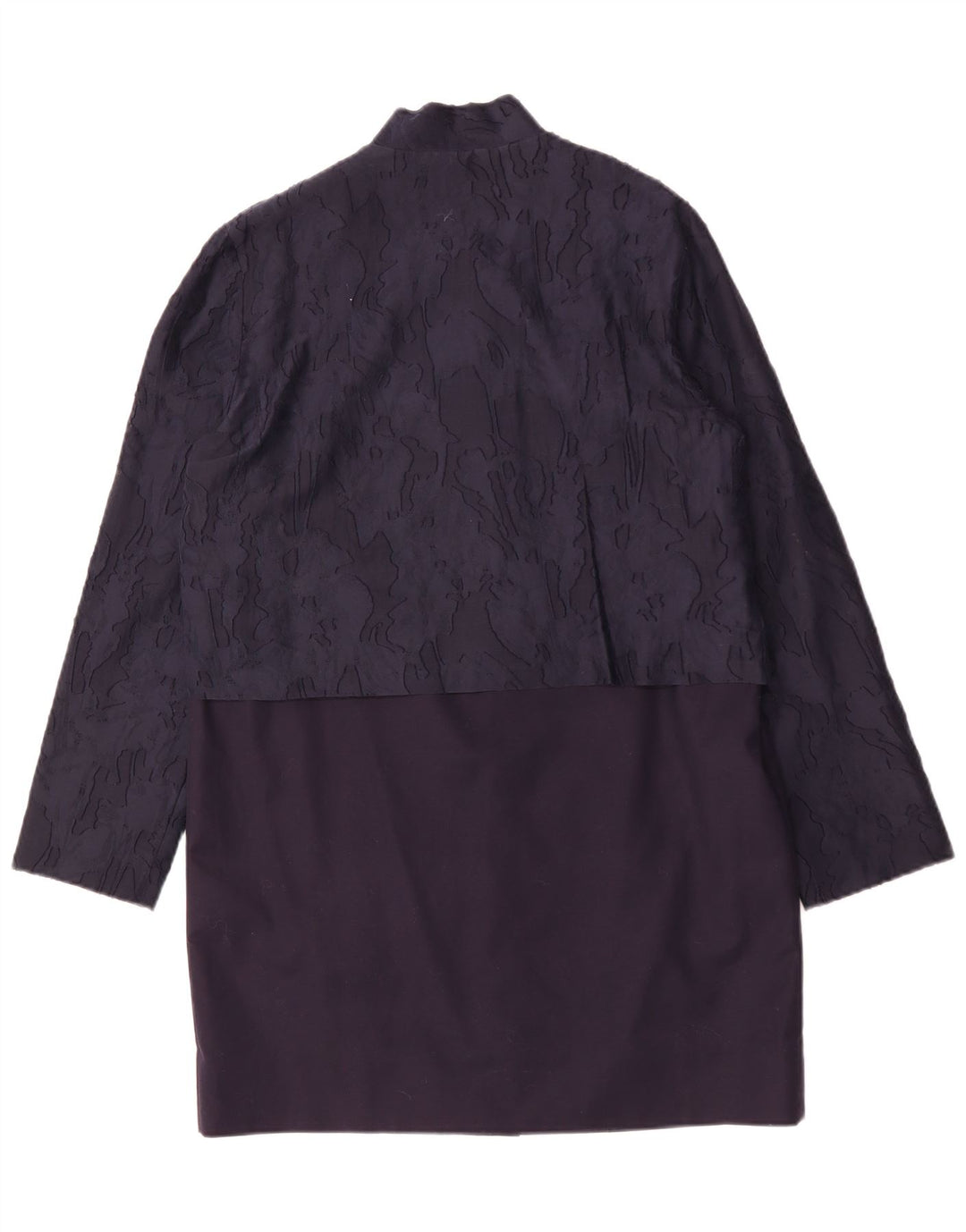 COS Manteau Femme EU 40 Moyen Marine Bleu Camouflage Coton