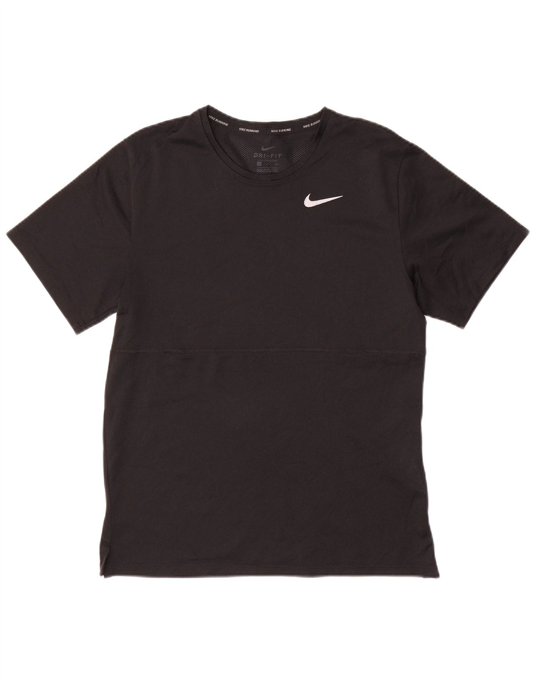 NIKE Hommes Dri Fit T-Shirt Haut Petit Noir Polyester