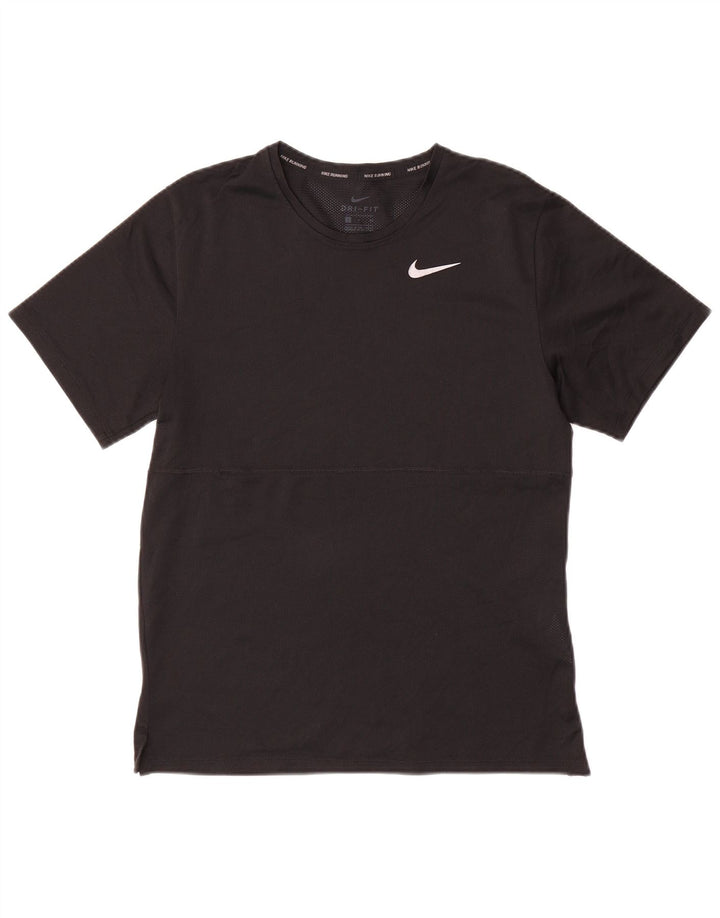 NIKE Hommes Dri Fit T-Shirt Haut Petit Noir Polyester
