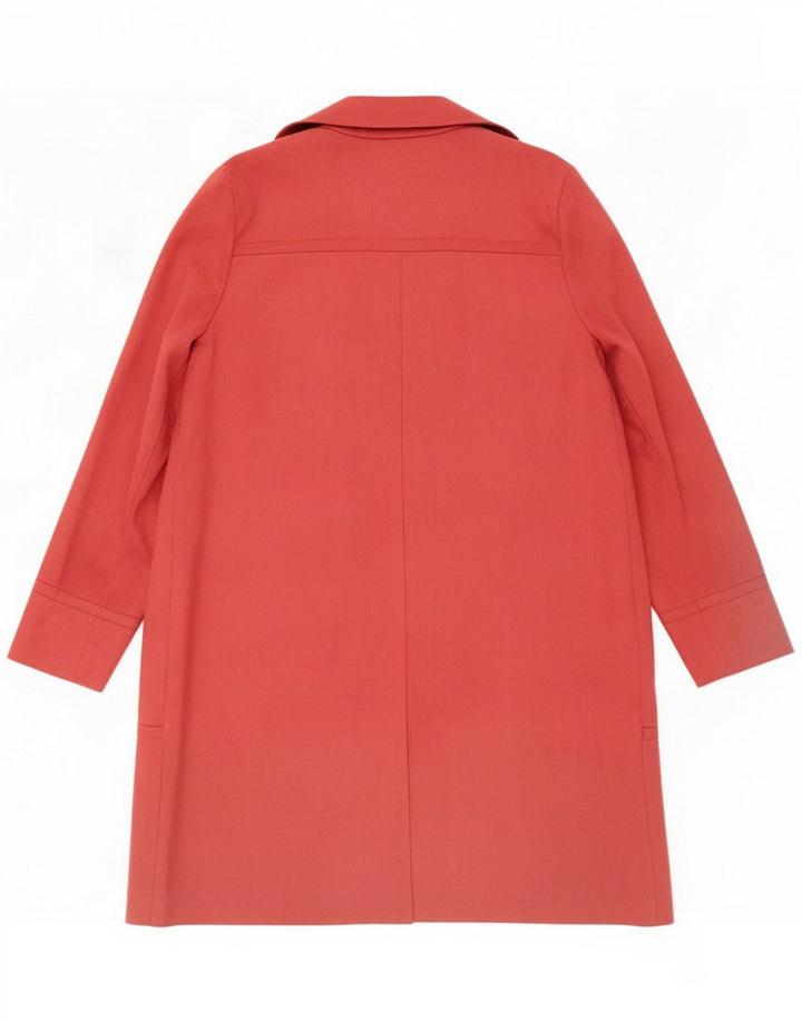 Zara Veste blazer longue ouverte pour femme UK 12 Large Rose Polyester