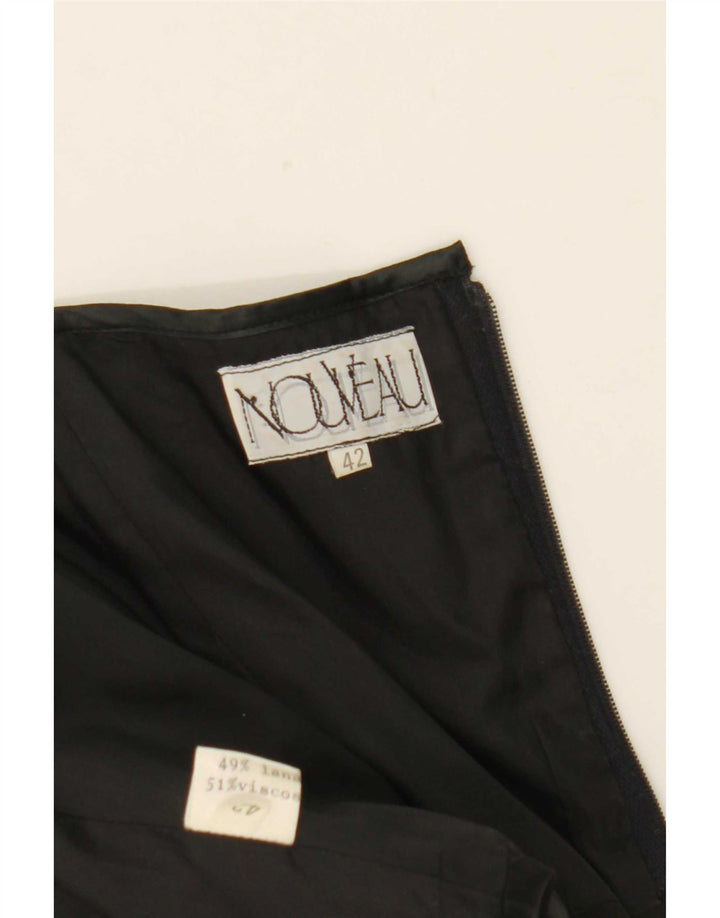 Nouveau Robe asymétrique femme IT 42 laine noire moyenne