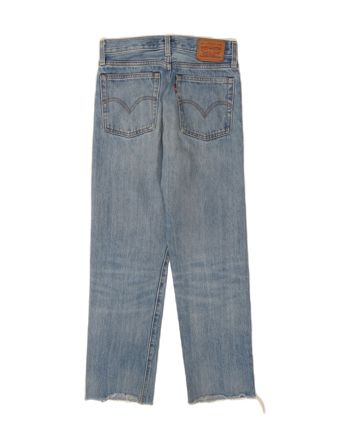 LEVI'S Womens Wedgie Straight Jeans W24 L26 Blue Cotton Vintage Levi's and Second-Hand Levi's from Messina Hembry 