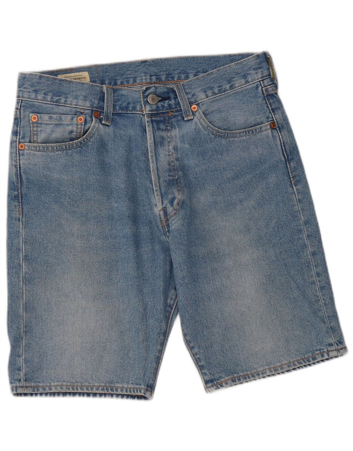 LEVI'S Short en Jean 501 W30 Homme Bleu Moyen Coton