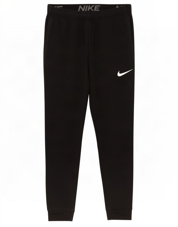 Nike Pantalon de survêtement Dri Fit pour homme en coton noir Taille L