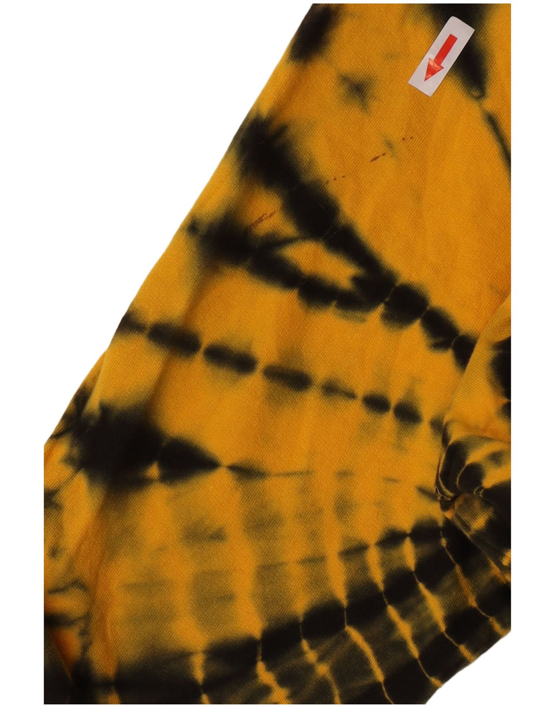 Dkny Sweat-shirt graphique surdimensionné pour femme UK 10 Petit jaune tie-dye