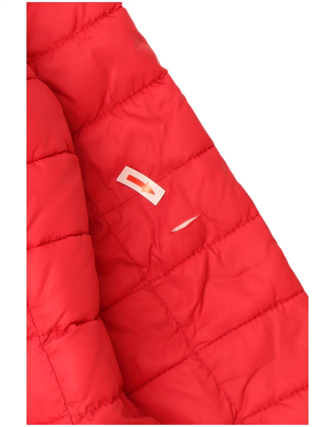 Invicta Veste matelassée à capuche pour femme UK 16 Large Rouge Polyamide