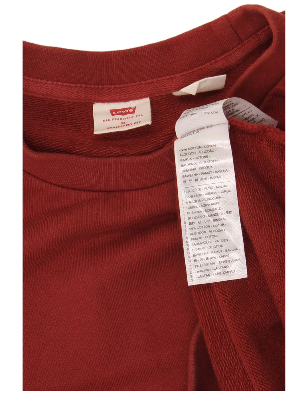 LEVI'S Sweat-shirt graphique coupe standard pour homme XL en coton marron