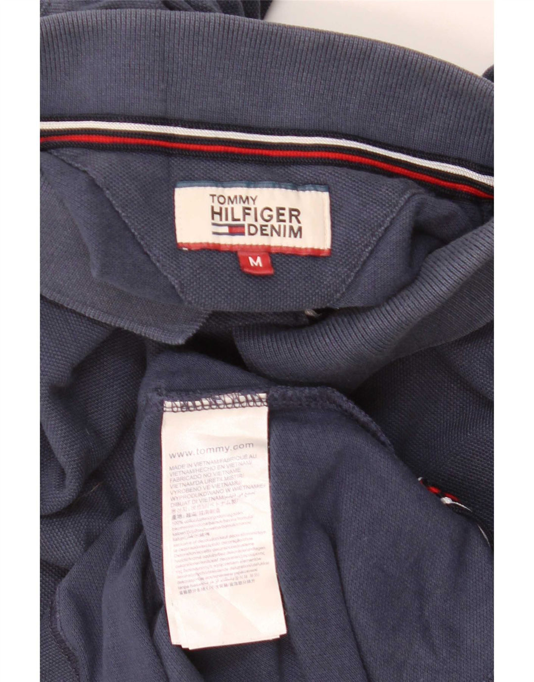 Tommy Hilfiger Polo Homme Bleu Marine Moyen Coton