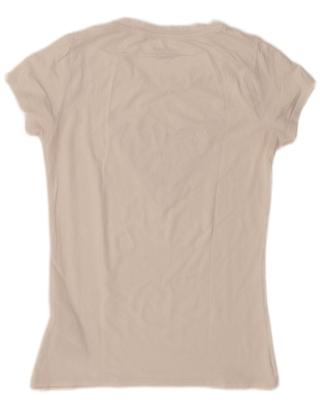 Guess T-shirt graphique pour femme UK 12 en coton blanc cassé moyen