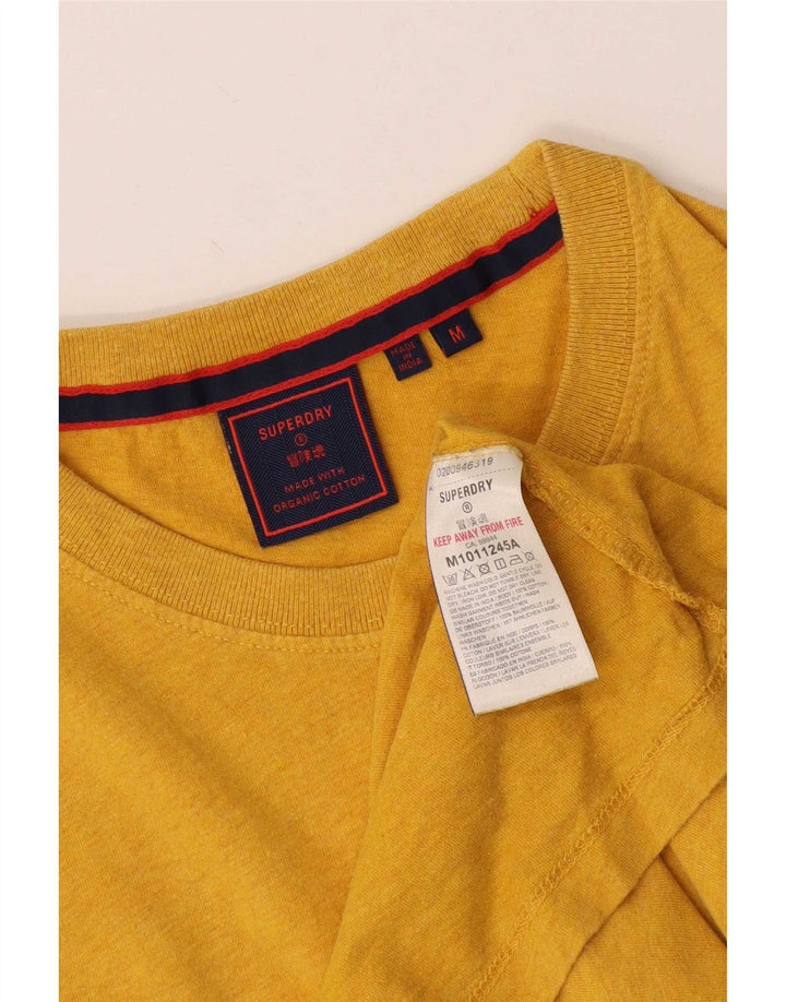 Superdry T-Shirt Homme Jaune Moyen Coton