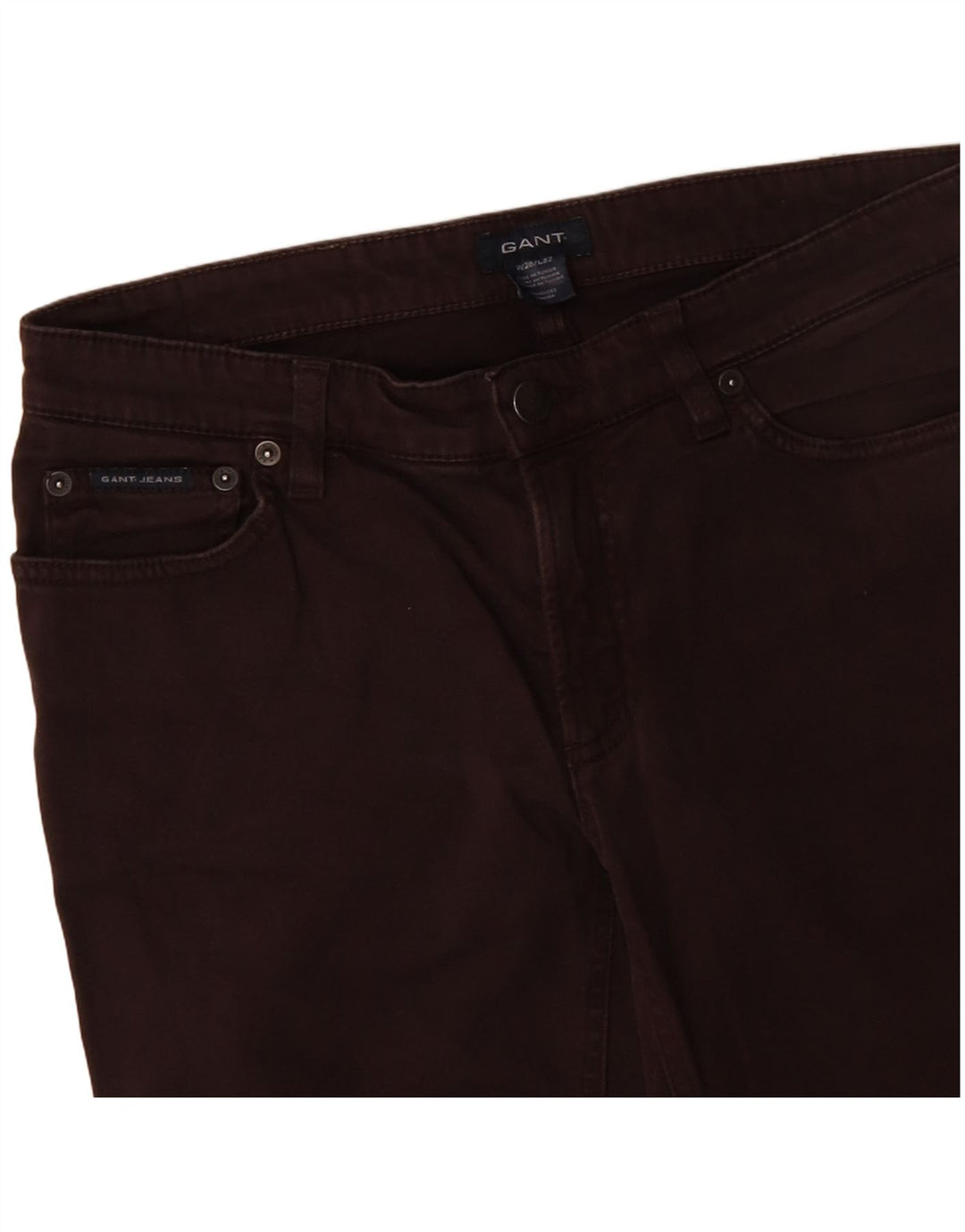 GANT Pantalon décontracté Bootcut Femme W28 L29 Marron Coton