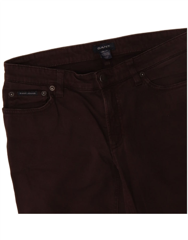 GANT Pantalon décontracté Bootcut Femme W28 L29 Marron Coton