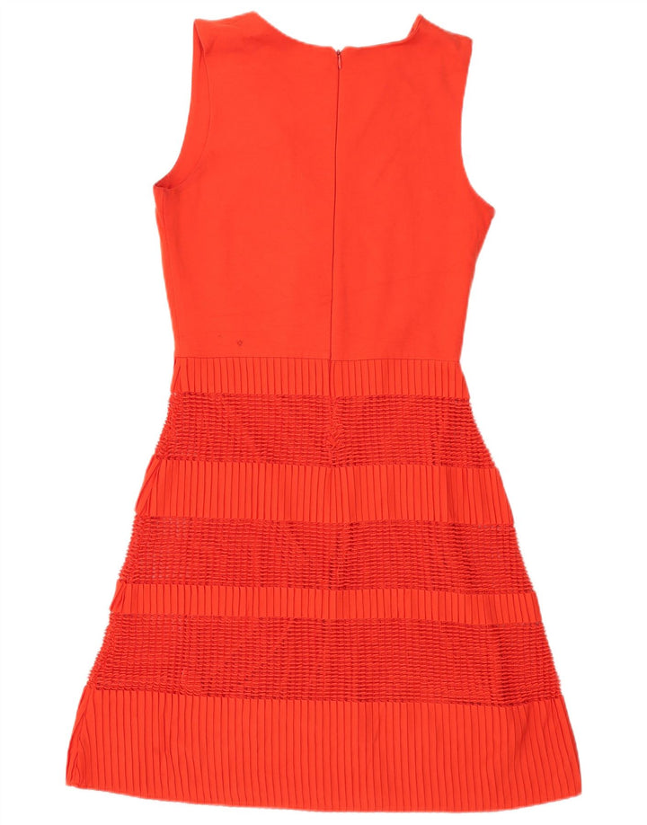 French Connection Robe trapèze sans manches pour femme UK 12 Orange moyen