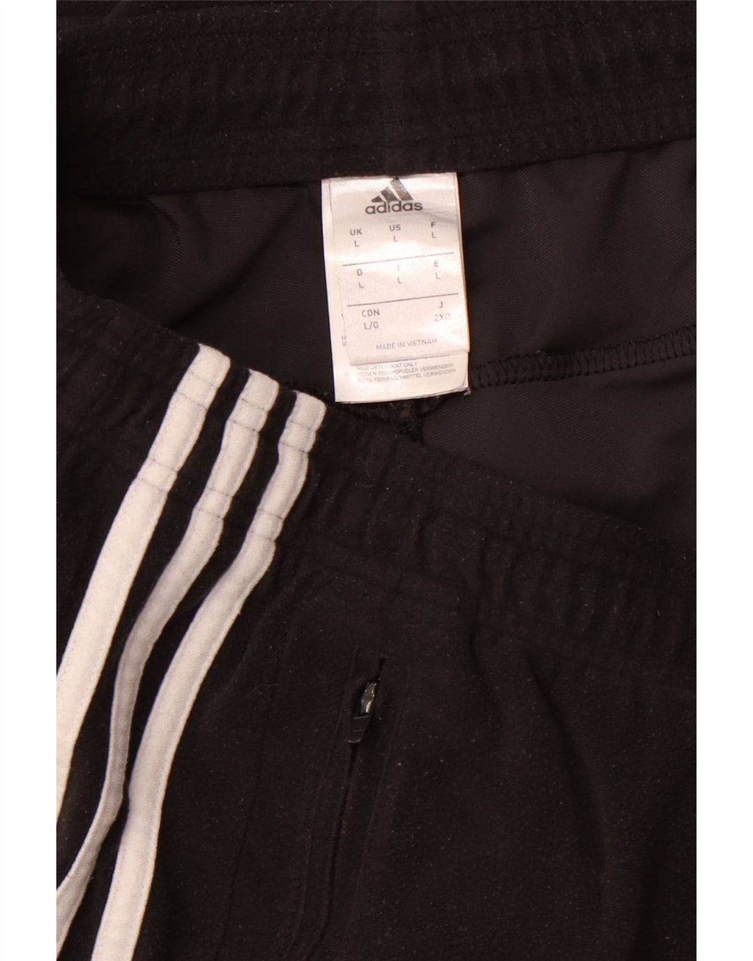 ADIDAS Pantalon de survêtement pour hommes Joggers Large Noir Polyester
