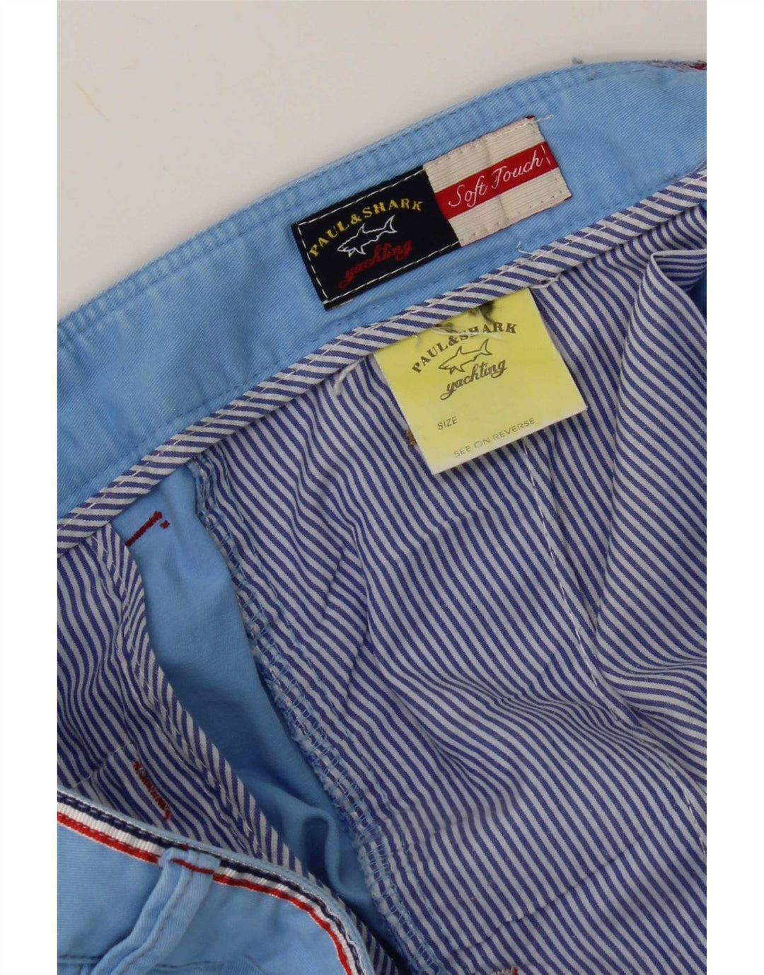 Paul & Shark Short Chino Homme W36 Grand Bleu Coton